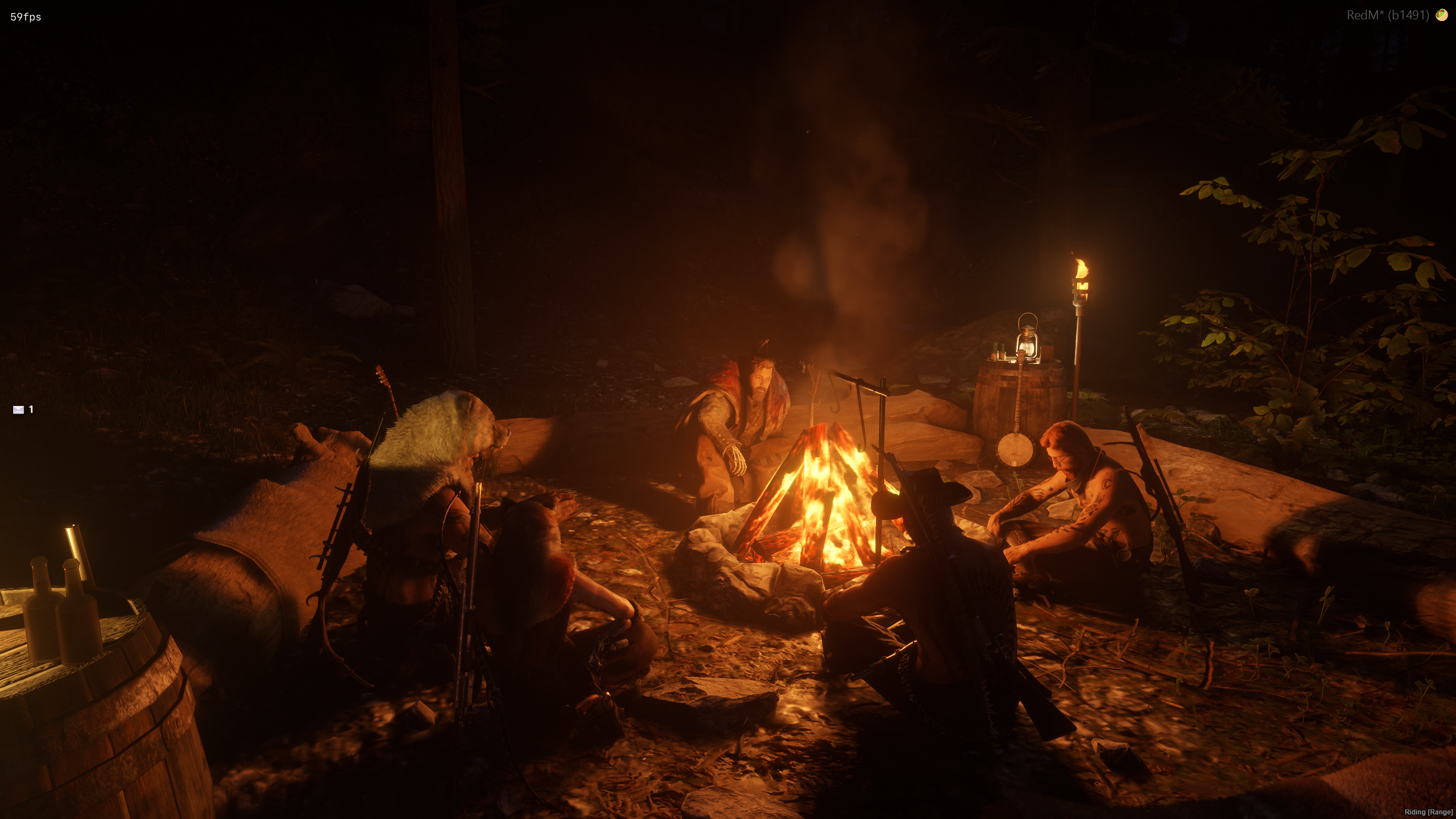 Wild Frontier campfire cooking scene