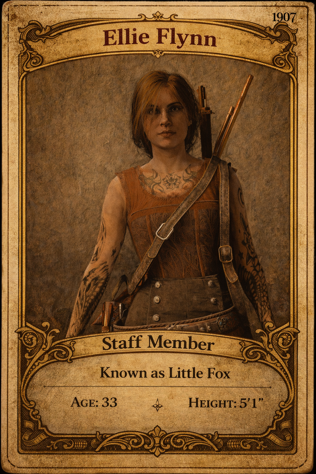 Ellie Flynn staff card