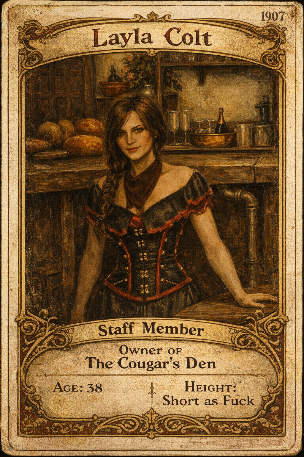 Layla Colt staff card