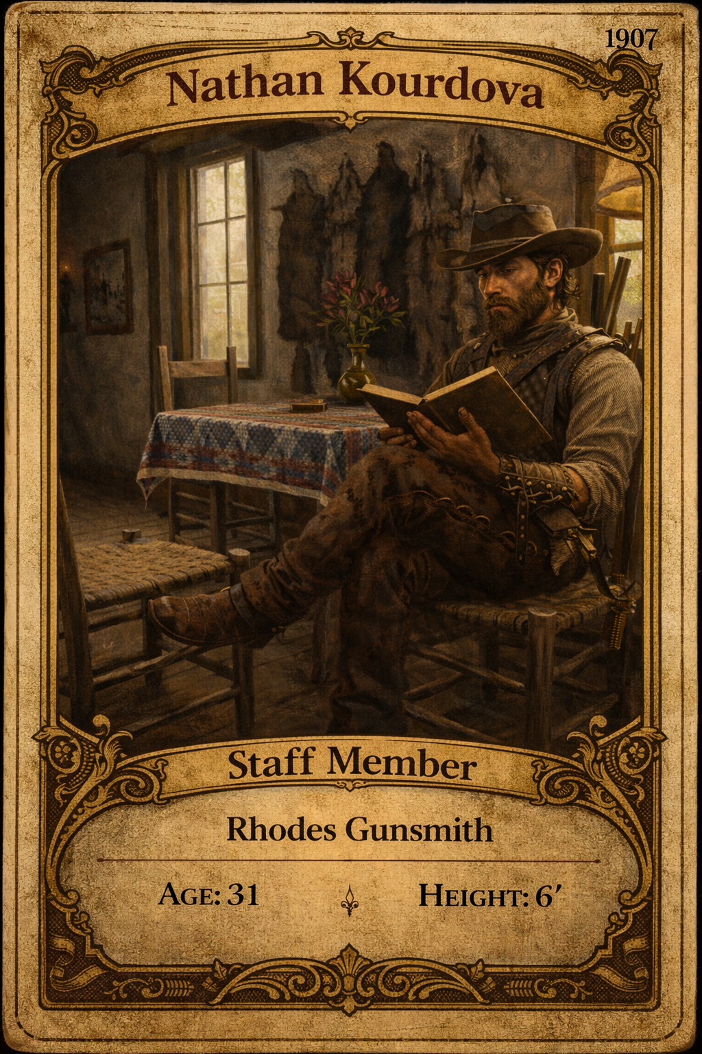 Nathan Kourdova staff card